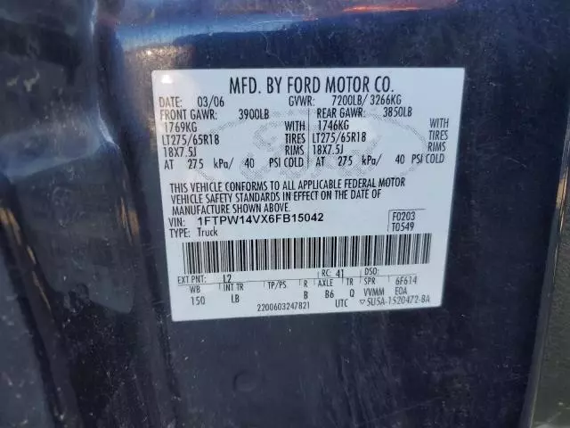 2006 Ford F150 Supercrew