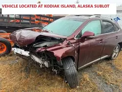 Salvage cars for sale from Copart Anchorage, AK: 2015 Lexus RX 350 Base