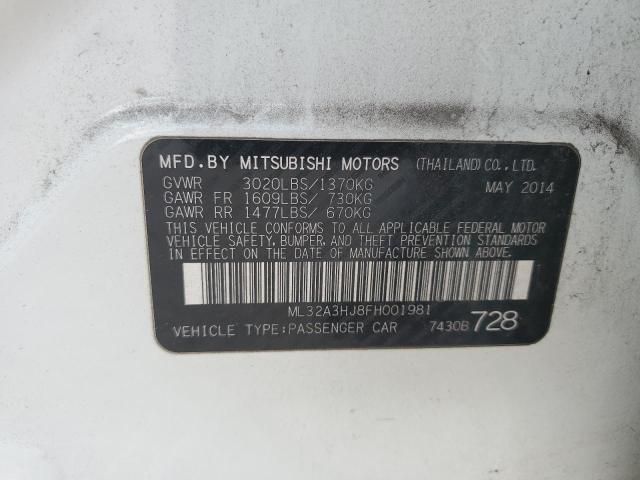 2015 Mitsubishi Mirage DE