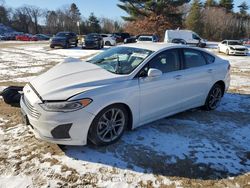 Salvage cars for sale at North Billerica, MA auction: 2020 Ford Fusion SEL