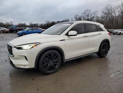 Salvage cars for sale from Copart Ellwood City, PA: 2020 Infiniti QX50 Pure