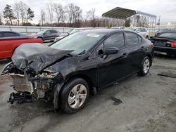 Salvage cars for sale from Copart Spartanburg, SC: 2015 Honda Civic LX