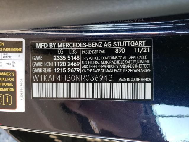 2022 Mercedes-Benz C 300 4matic