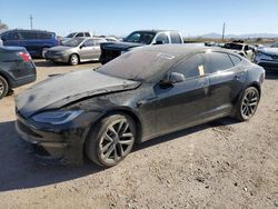 Salvage cars for sale at Tucson, AZ auction: 2021 Tesla Model S