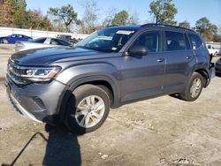 Salvage cars for sale at Hampton, VA auction: 2021 Volkswagen Atlas S