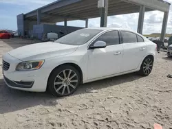 Salvage cars for sale at West Palm Beach, FL auction: 2016 Volvo S60 Platinum