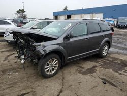 Salvage cars for sale at Woodhaven, MI auction: 2015 Dodge Journey SXT