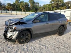 Salvage cars for sale at Fort Pierce, FL auction: 2021 GMC Terrain SLE