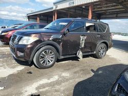 Salvage cars for sale at Riverview, FL auction: 2017 Nissan Armada SV