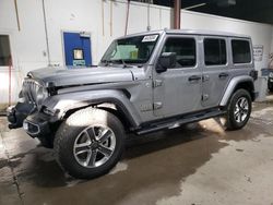 Salvage cars for sale at Blaine, MN auction: 2021 Jeep Wrangler Unlimited Sahara