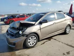 Salvage cars for sale at Grand Prairie, TX auction: 2012 Hyundai Accent GLS