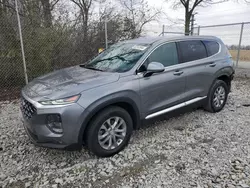 Salvage cars for sale at Cicero, IN auction: 2019 Hyundai Santa FE SEL