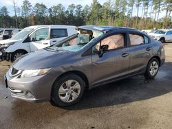 Salvage cars for sale at Harleyville, SC auction: 2015 Honda Civic LX