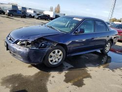 Salvage cars for sale from Copart Hayward, CA: 2002 Honda Accord EX