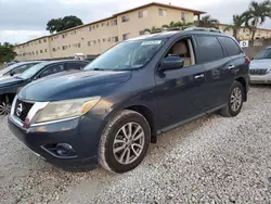 Salvage cars for sale at Opa Locka, FL auction: 2016 Nissan Pathfinder S