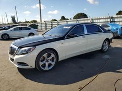 Salvage cars for sale at Miami, FL auction: 2016 Mercedes-Benz S MERCEDES-MAYBACH S600