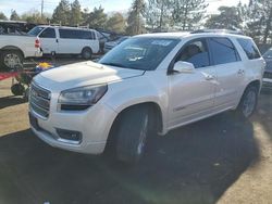 Salvage cars for sale at Denver, CO auction: 2014 GMC Acadia Denali