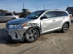 Toyota salvage cars for sale: 2019 Toyota Highlander LE