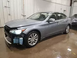 Salvage cars for sale at Franklin, WI auction: 2014 Infiniti Q50 Base