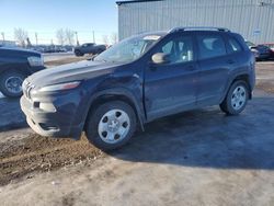 Jeep salvage cars for sale: 2015 Jeep Cherokee Sport