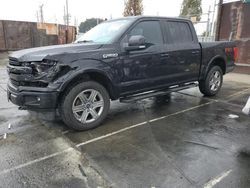 Salvage cars for sale from Copart Wilmington, CA: 2018 Ford F150 Supercrew