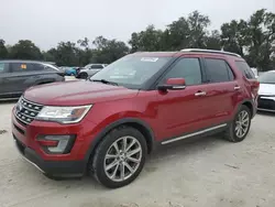 Salvage cars for sale at Ocala, FL auction: 2017 Ford Explorer Limited