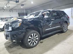 Salvage cars for sale at Candia, NH auction: 2019 Toyota Sequoia Limited