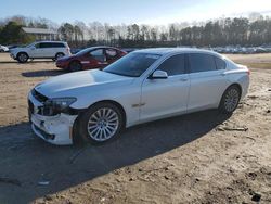 Salvage cars for sale from Copart Charles City, VA: 2010 BMW 750 LI Xdrive