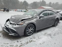 Salvage cars for sale at Mendon, MA auction: 2021 Toyota Camry SE