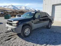 Salvage trucks for sale at Reno, NV auction: 2002 Chevrolet Avalanche K1500