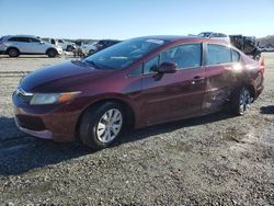 Salvage cars for sale at Spartanburg, SC auction: 2012 Honda Civic LX