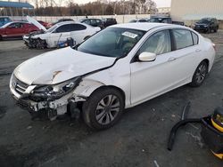 Salvage cars for sale at Spartanburg, SC auction: 2014 Honda Accord LX