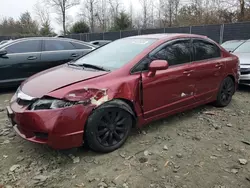 Salvage cars for sale at Waldorf, MD auction: 2010 Honda Civic EX