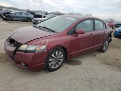 Salvage cars for sale at Kansas City, KS auction: 2009 Honda Civic EX