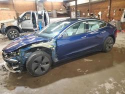 Salvage cars for sale at Ebensburg, PA auction: 2019 Tesla Model 3