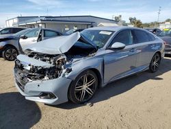 Salvage cars for sale at San Diego, CA auction: 2022 Honda Accord Touring Hybrid