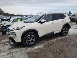 Salvage cars for sale at West Warren, MA auction: 2021 Nissan Rogue SV