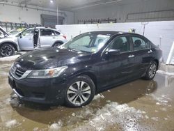 Salvage cars for sale at Candia, NH auction: 2015 Honda Accord LX