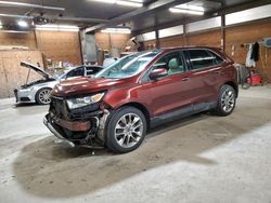 Salvage cars for sale at Ebensburg, PA auction: 2015 Ford Edge Titanium