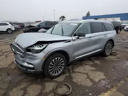 2022 Lincoln Aviator en venta en Woodhaven, MI