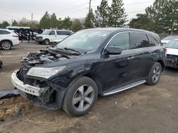 Salvage cars for sale at Denver, CO auction: 2014 Acura MDX