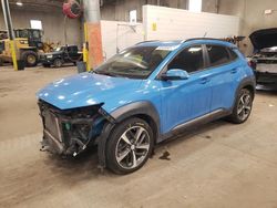 Salvage cars for sale from Copart Blaine, MN: 2018 Hyundai Kona Ultimate