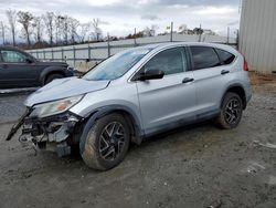 Salvage cars for sale at Spartanburg, SC auction: 2016 Honda CR-V SE