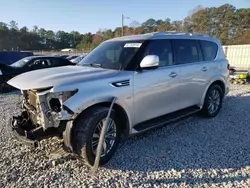 Salvage cars for sale at Ellenwood, GA auction: 2020 Infiniti QX80 Luxe