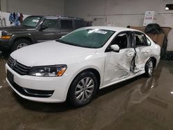 Volkswagen Vehiculos salvage en venta: 2013 Volkswagen Passat S