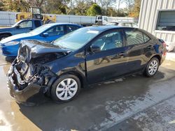 Salvage cars for sale from Copart Savannah, GA: 2016 Toyota Corolla L