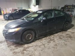 Salvage cars for sale at Moncton, NB auction: 2012 Honda Civic LX