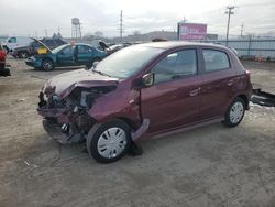 Salvage cars for sale at Dyer, IN auction: 2021 Mitsubishi Mirage ES