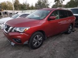 Salvage cars for sale from Copart Midway, FL: 2017 Nissan Pathfinder S