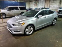 Salvage cars for sale at Woodhaven, MI auction: 2018 Ford Fusion SE